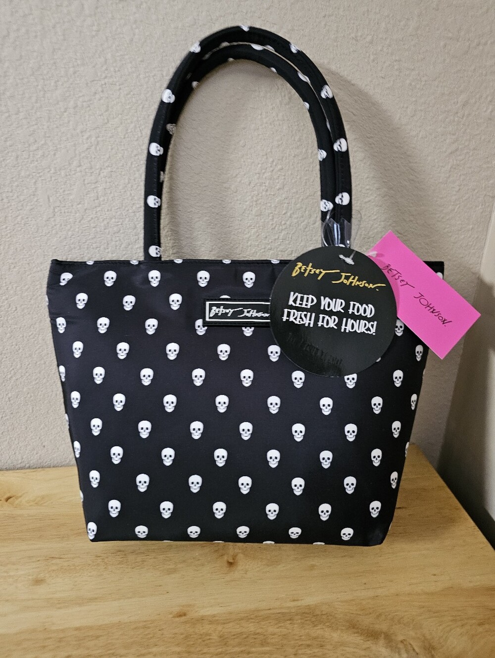 Betsey Johnson Skull Lunch Tote